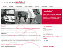 Tablet Screenshot of mediabail.fr